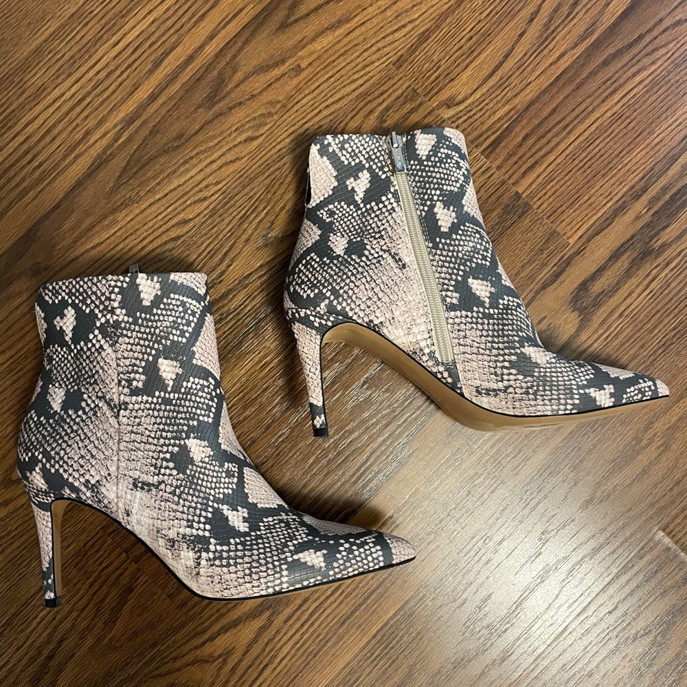Steven by Steve Madden Snakeskin Boots